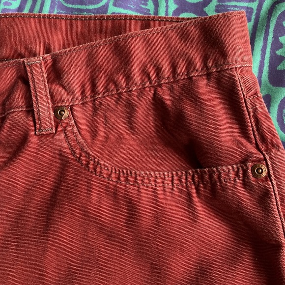 J Crew Burgundy Red Jeans, Original Tag  Says 36 X 32 Light Weight MAKE OFFER!! - Picture 5 of 14
